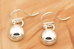 Artie Yellowhorse Sterling Silver Button Earrings